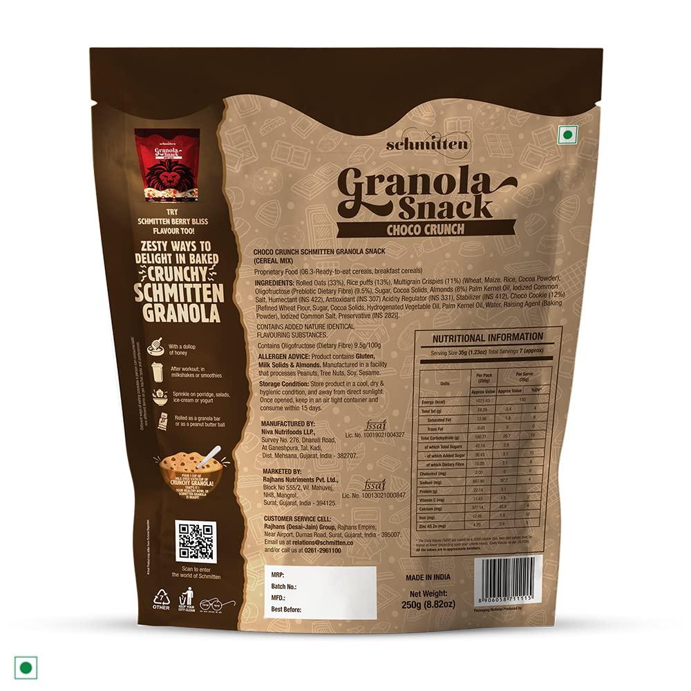 Schmitten Schmitten Granola Snack (Choco Crunch, 250g X 2 Pouch)