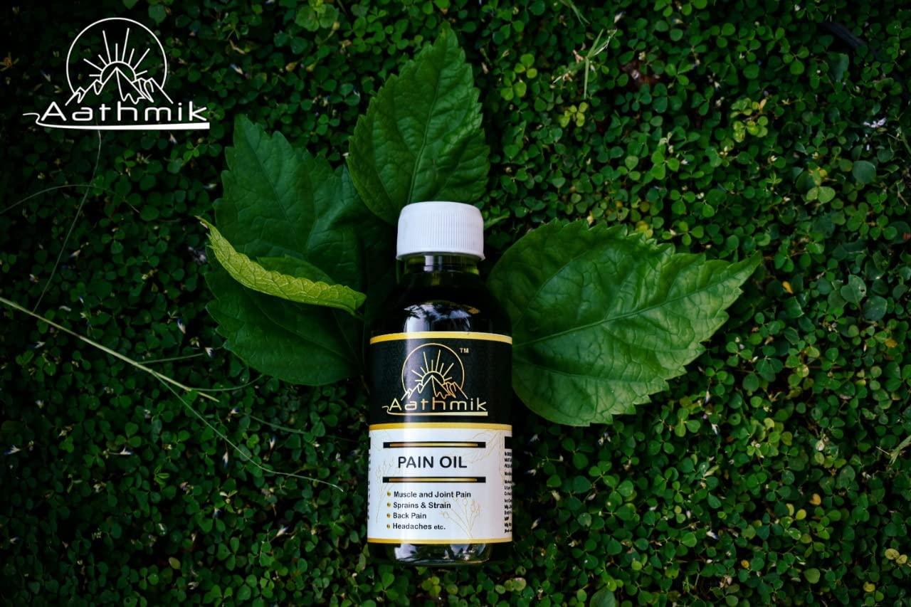 Aathmik Aathmik Ayurvedic Pain Relief oil for Joint pain,Body, Back, Knee, Legs, Shoulder and Muscle. |(75g)| (5)