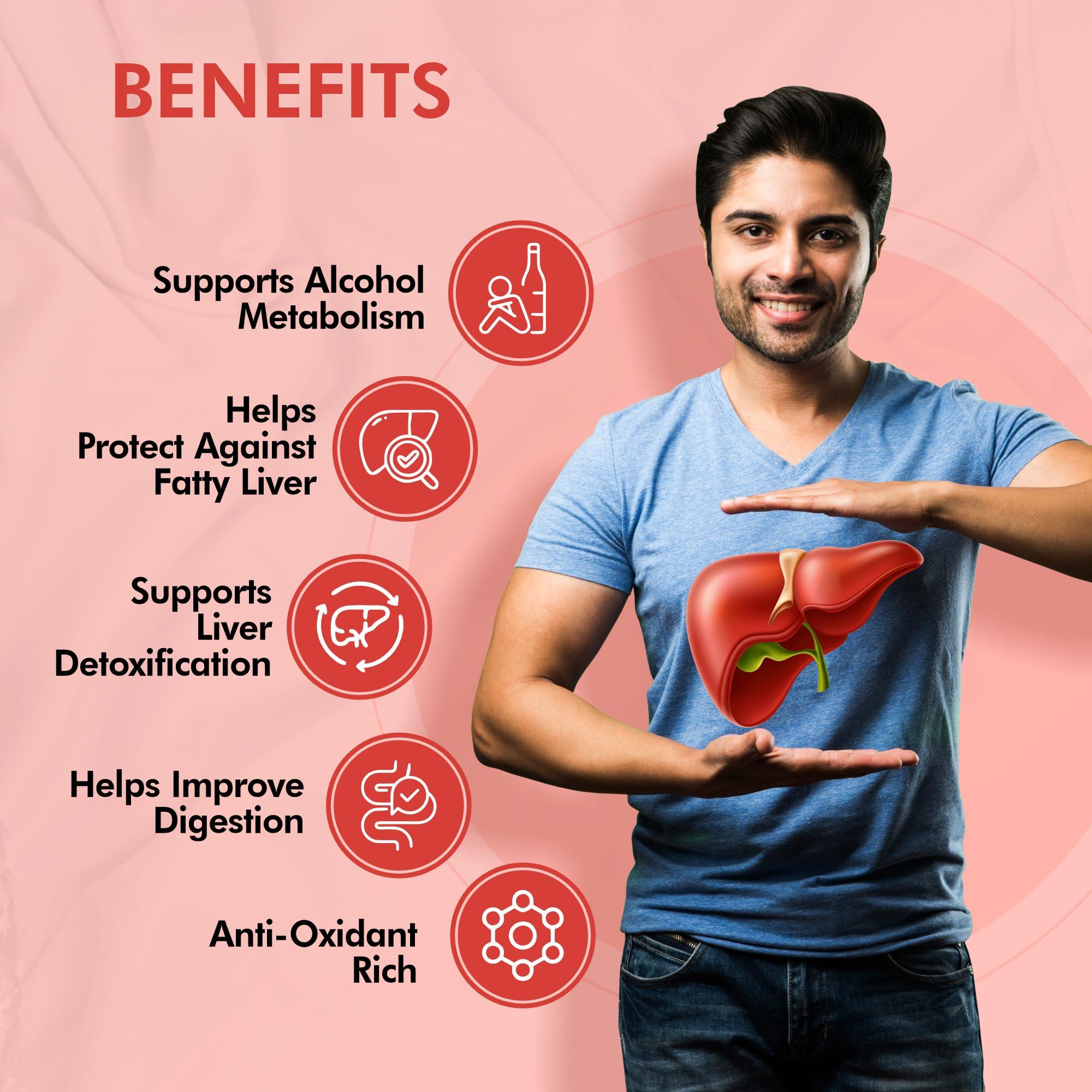 FYTIKA HEALTHCARE PRODUCTS FYTIKA HEALTHCARE PRODUCTS Fit Liver Detox Supplement with Milk Thistle (60 Tablets) | For Healthy and Strong Liver| Enriched with Milk Thistle, Kalmegh, Kutki, Curcumin, Bhuiamlaki and Probiotics