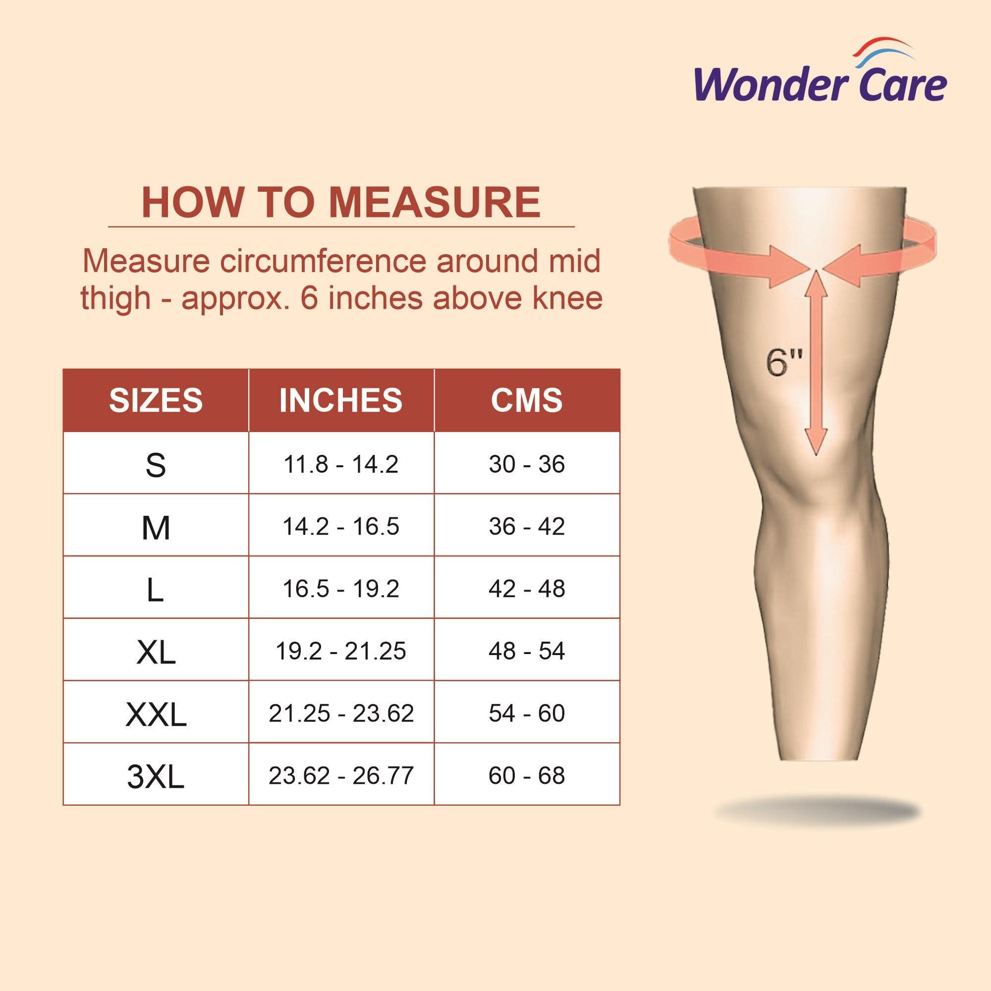 Wonder Care Wonder Care Knee Immobilizer Brace for Knee support for dislocation injuries ligament tear wraparound knee stabilizer splint for men & women (19 long) (S)