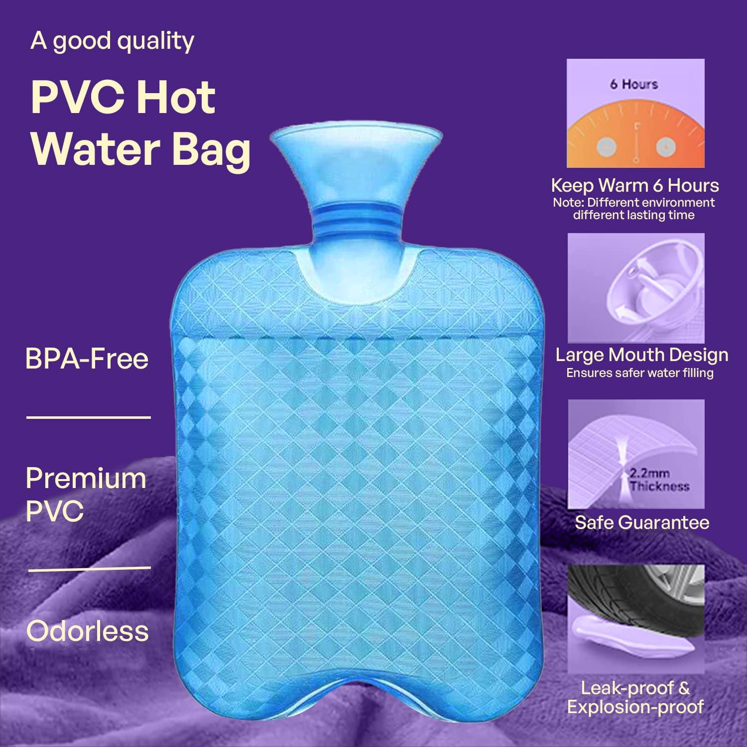 Careforce - The Force Behind Your Health Careforce Hot Water Bag Small Hot Bags Hot Pack Warm Water Bag Heat Bag Heating Bag - Blue