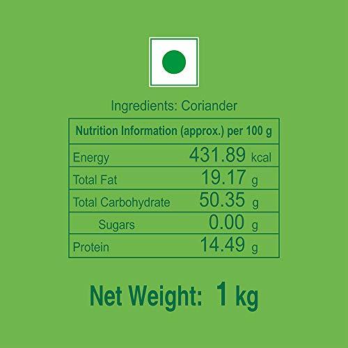 VASANT VASANT Masala Coriander Powder | Coriander Powder | Masala Powder | Dhaniya | Dhana | Lowers Cholesterol | Good for Haircare & Skincare | Indian Spices & Masala | Vegetarian | 1 Kg