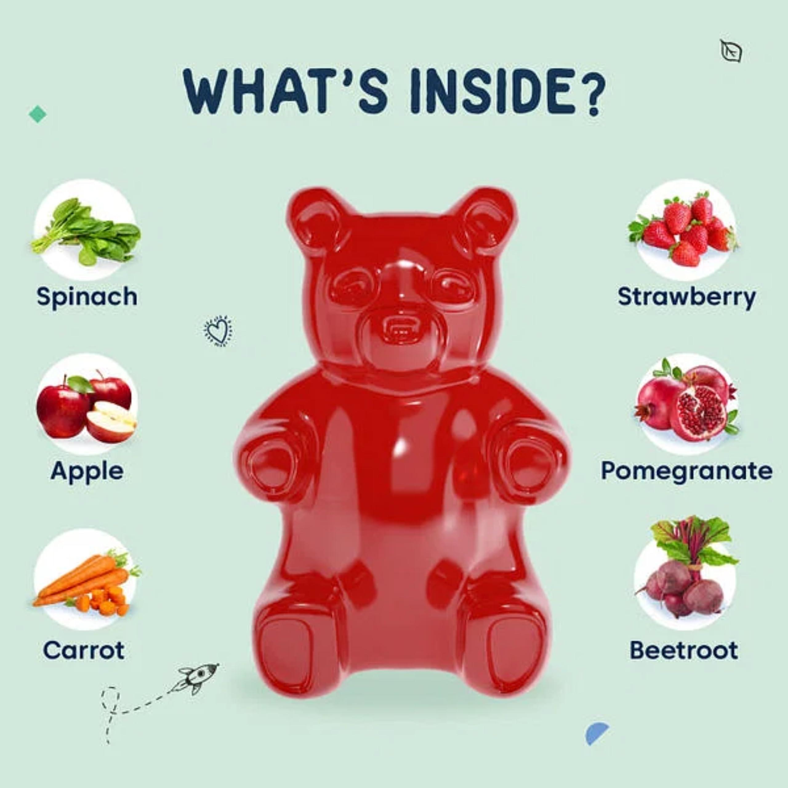 Little Joys Little Joys Multivitamin Gummies (7-12 years) | 60 Days Pack | No Sugar Added | Strawberry Flavour | Boosts Immunity, Bone Health & Digestion | pack of 2