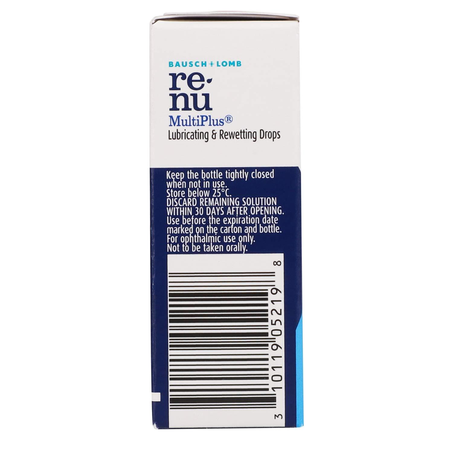 Bausch & Lomb Bausch & Lomb Renu Multiplus 8ml Lubricating & Rewetting Drops (Pack of 1)