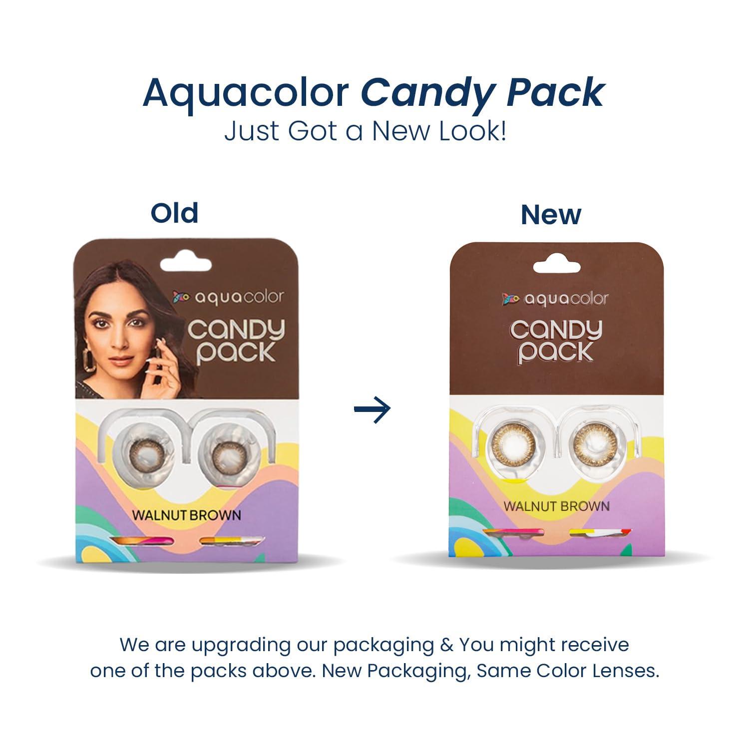 AQUALENS CONTACT LENSES AQUALENS CONTACT LENSES Aquacolor Dusky Brown Candy Pack Zero Power Colored Lenses (2 Lens/Box)