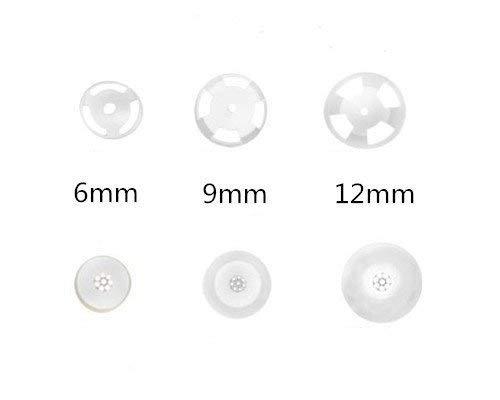 Jungle Care Jungle Care Hearing Aid Open & Closed Domes Set 6mm/9mm/12mm (6 Single Pieces) Comfortable PSAP (Personal Sound Amplifiers Product) Tips Invisible, Perfect for Open Air (Open fit), Except for RIC