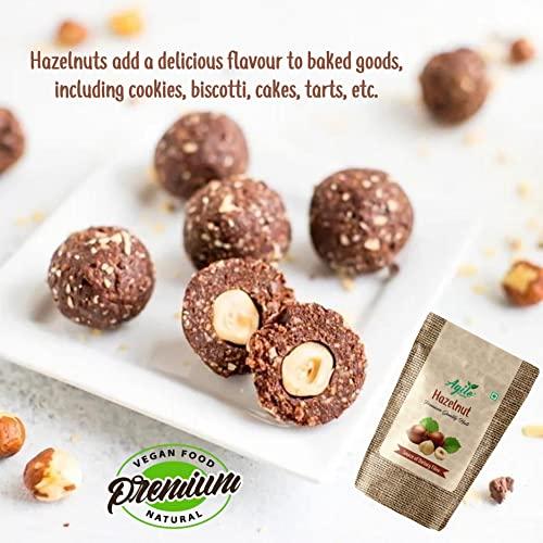 Agile Organic Agile Organic Turkish Hazelnuts 50g Trial Pack, Raw & Dehulled, Healthy & Tasty For Eating | Jumbo Hazel Nut Kernels, Hazelnut