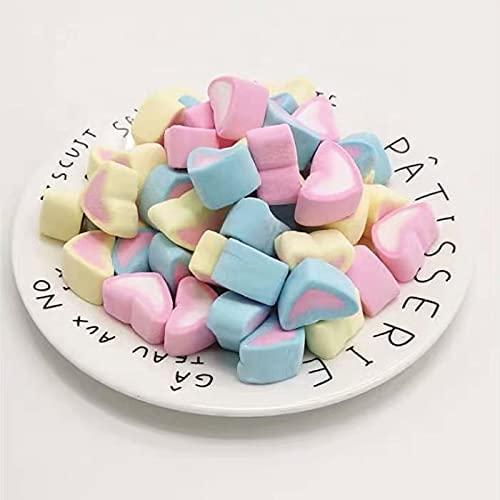 Veganic Veganic Marshmallows Pure Veg Pack Of 2 Twist & Rainbow Heart Shaped Vegetarian Marshmallow Candy Soft And Tasty Candy Perfect For Kids Adults 160 * 2 gm