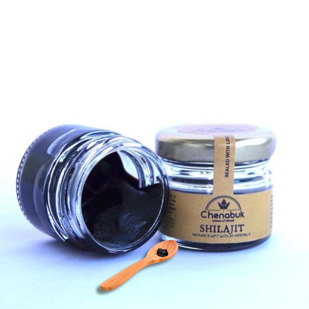 Chenabuk Essence of Chenab Chenabuk Pure Kashmiri himalayan Shilajit | Shilajeet | Organic Shilajeet | Original and Pure Shilajit/Shilajeet Resin 10gm