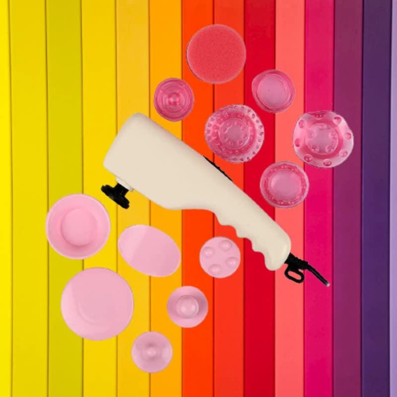 Drumstone Drumstone Atom Electric Handheld Full Body Massager with 3 Massage Heads & Variable Speed Settings for Pain Relief and Relaxation, Back, Leg & Foot,