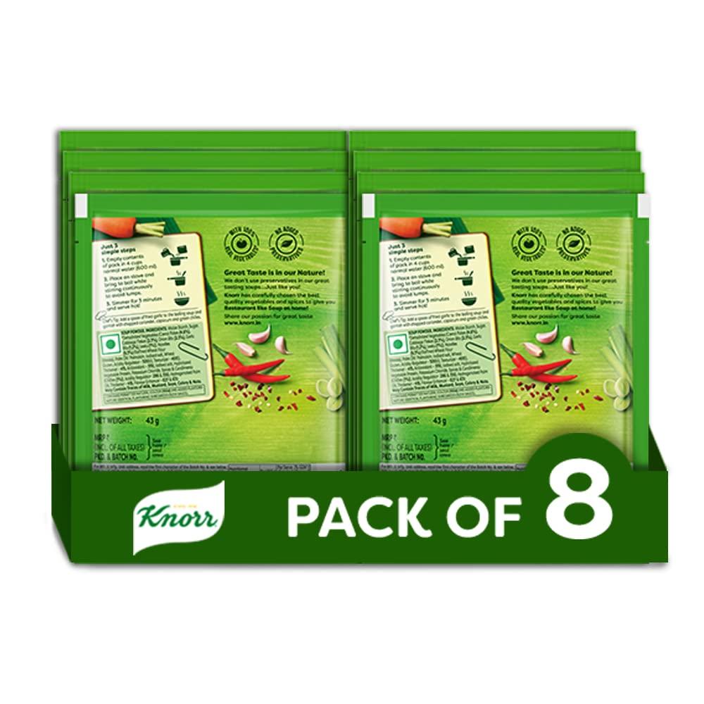 Knorr Knorr Classic Hot & Sour Vegetable Soup, 43 g (Pack of 8),Transparent