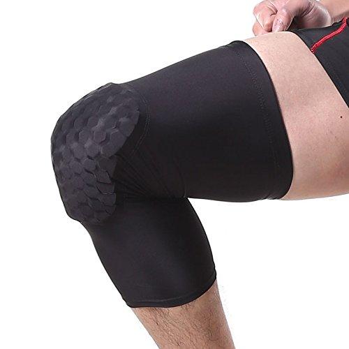 3nh 3nh Black, L : 1 Pair Basketball knee pads Adult kneecap Football knee brace support Leg Sleeve knee tor Calf compression knee Support