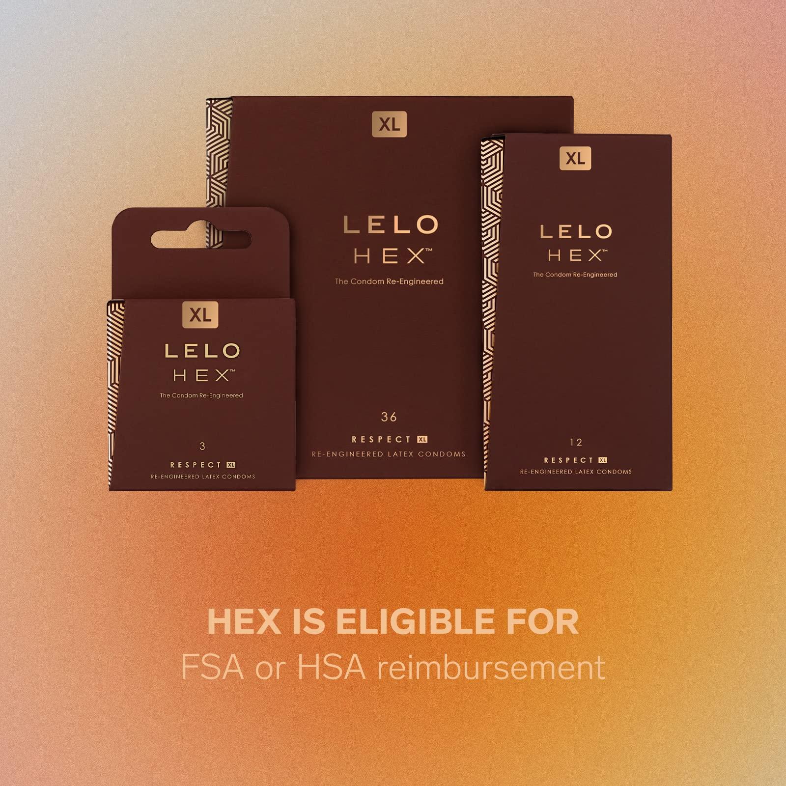 Lelo Lelo - Hex Respect Re-Engineered Latex Condoms Xl 12 Pack 178550