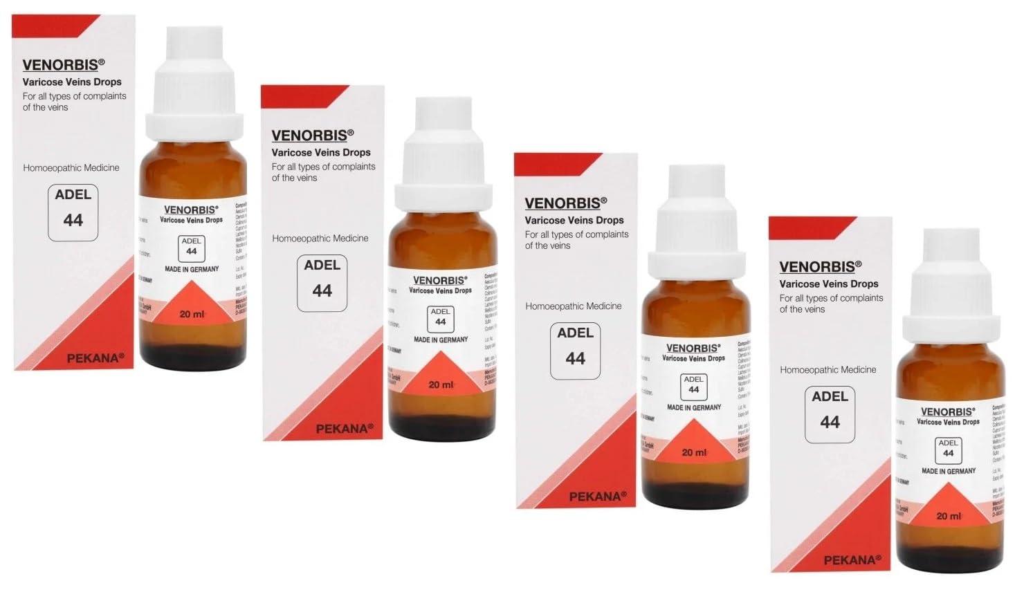 HOMEOVED ADEL - 44 Varicose Veins Drops(Pack of 4)