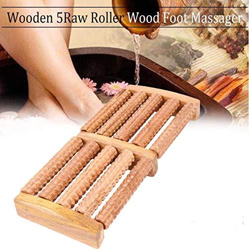 NAMRA NAMRA® Wooden Dual Foot Massage Roller for Overall Relaxation and Relief Acupressure Foot Board(1)