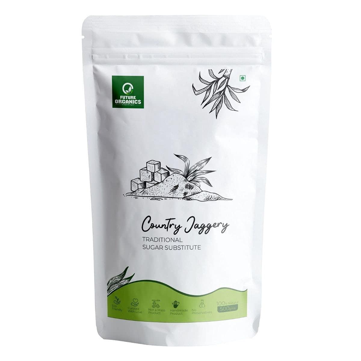 FUTURE ORGANICS Eat Oragnic! Be Organic!! Future Organics Sulphur Free Jaggery Powder 500g
