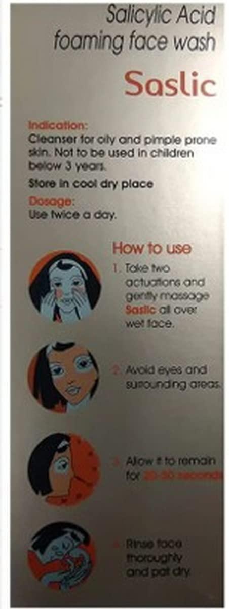 Saslic Saslic - Bottle of 60 ml foaming Face wash