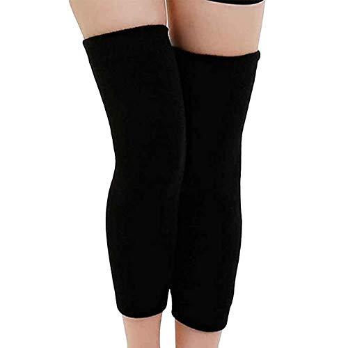 Bandhan Bandhan - Unisex Compression Stockings Pressure Nylon Vein Stocking Knee High Leg Support Stretch Pressure Circulation Stock Black 2 Pair