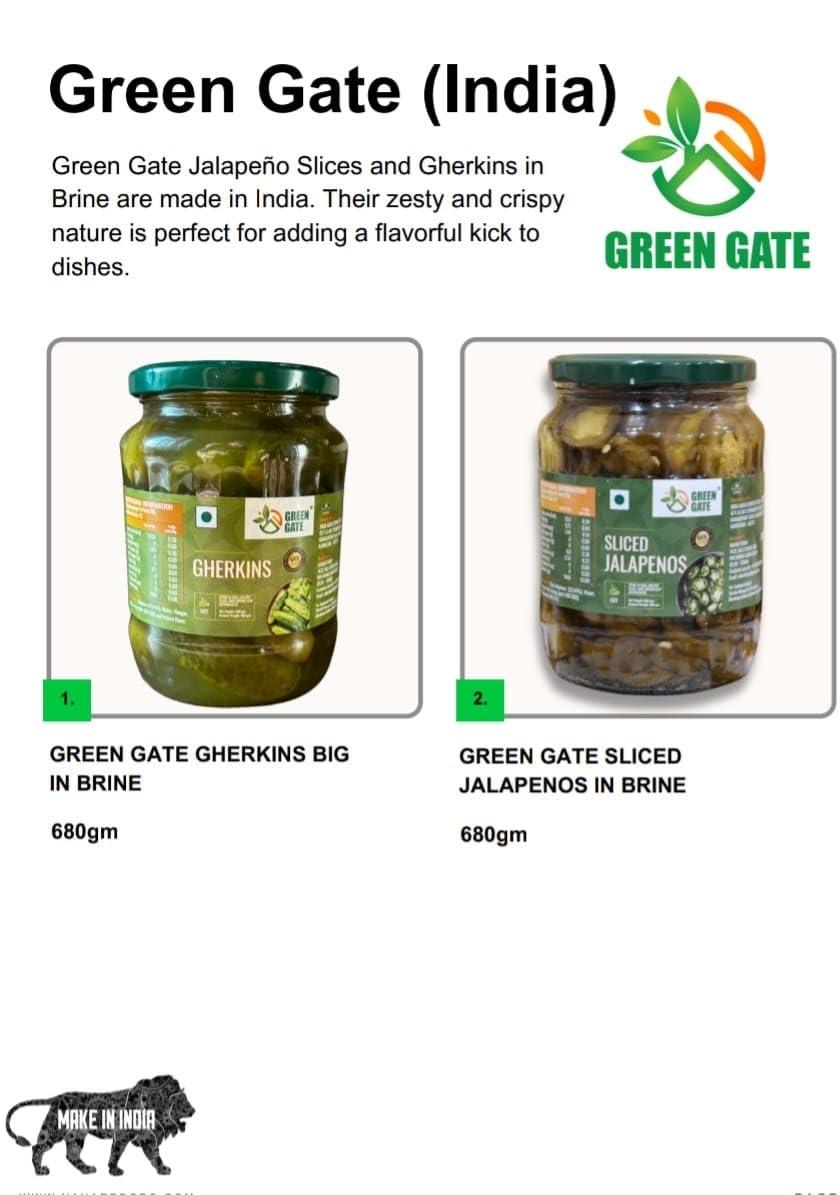 AL SAYYADI Green Gate Jalapeno Slice in Brine 1360 g (680 g X 2 units)