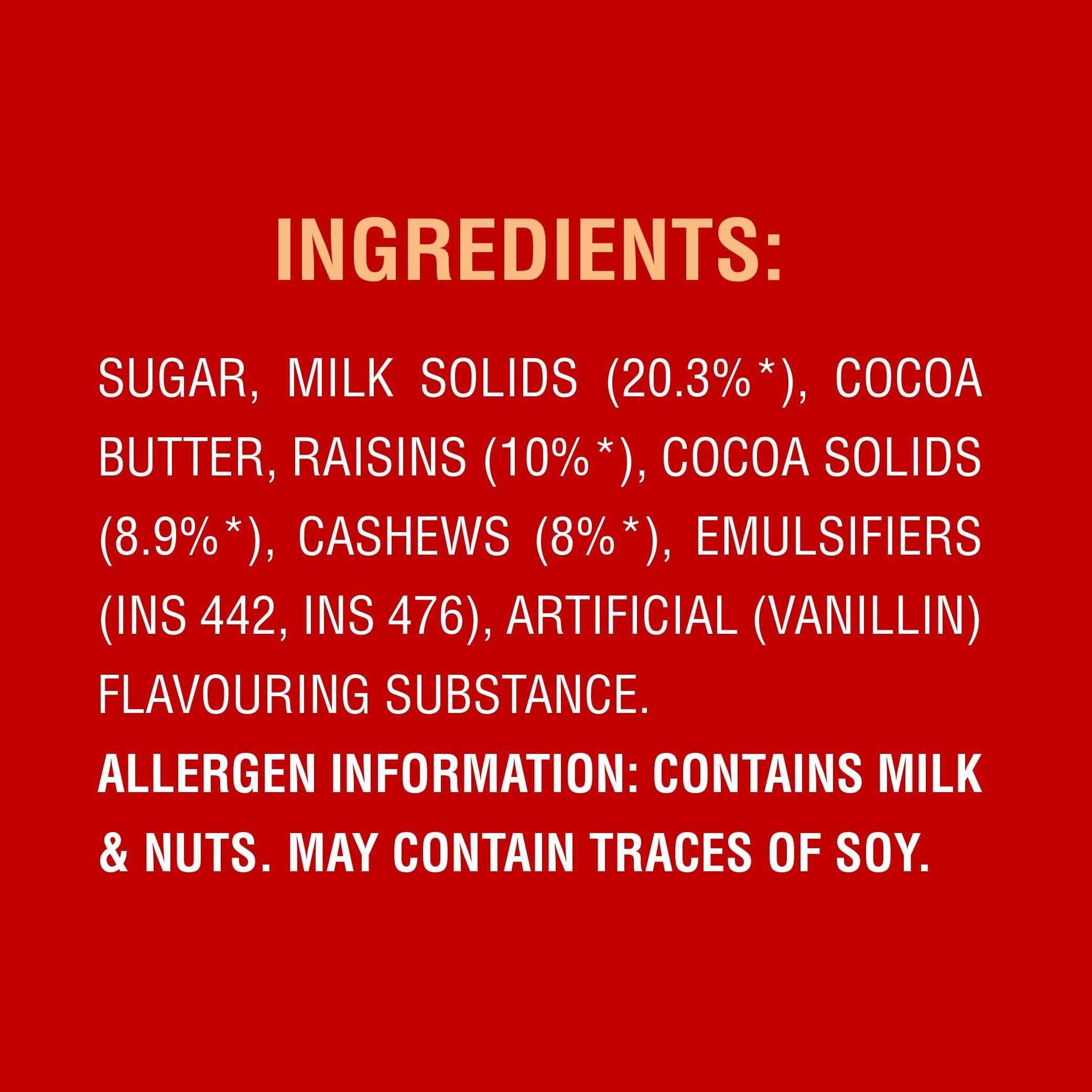 LuvIt. LuvIt Luscious Fruit & Nut Chocolate Bars | Multipack | Deliciously Smooth | Pack of 15-46gm Each