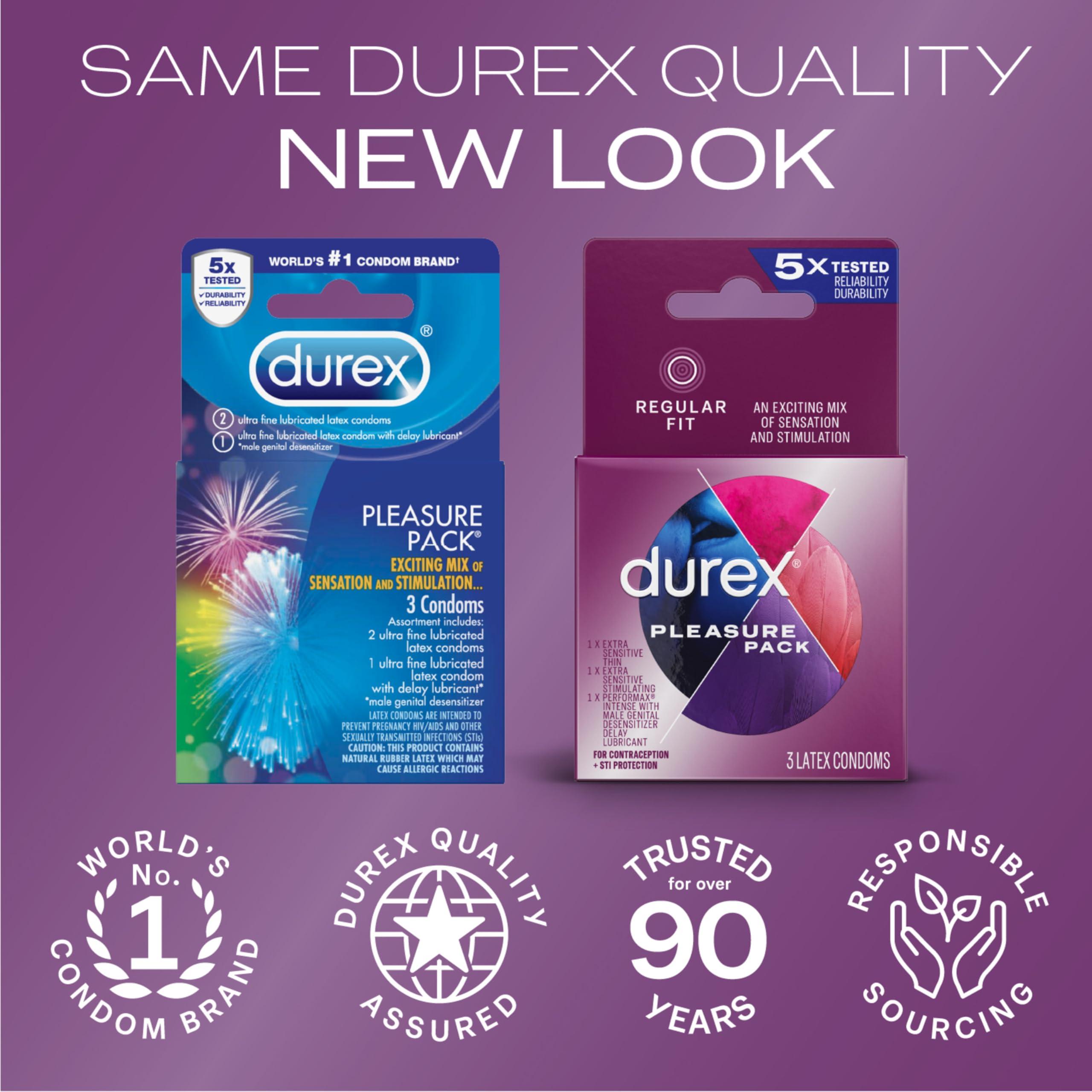 Durex Durex Condom Pleasure Pack - Box Of 3