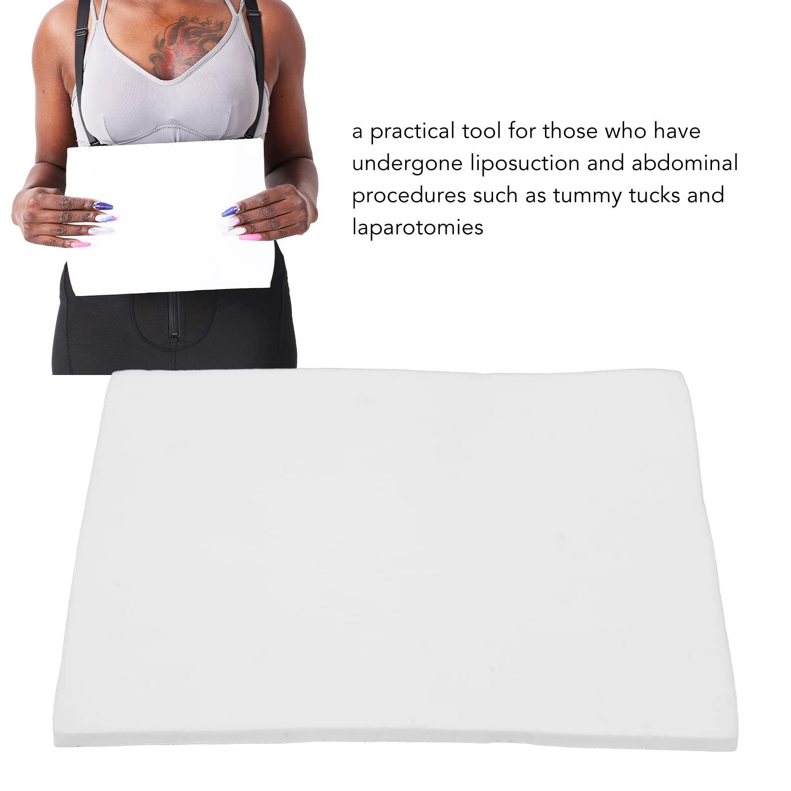 YUYTE Lipo Foam Pads for Post Surgery Ab Board After Liposuction Surgery Flattening Tummy Tuck Abdominal Compression Garments Lipo Foam Sheets 11\"x 7.9\" x 0.4\"