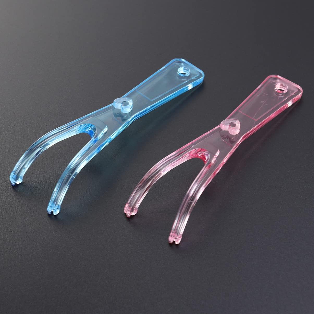 HEALLILY HEALLILY 1pc Dental Floss Holder Y Shape Replacement Floss Mate Handle Flat Wire Dental Floss Replacement Rack for Oral Clean