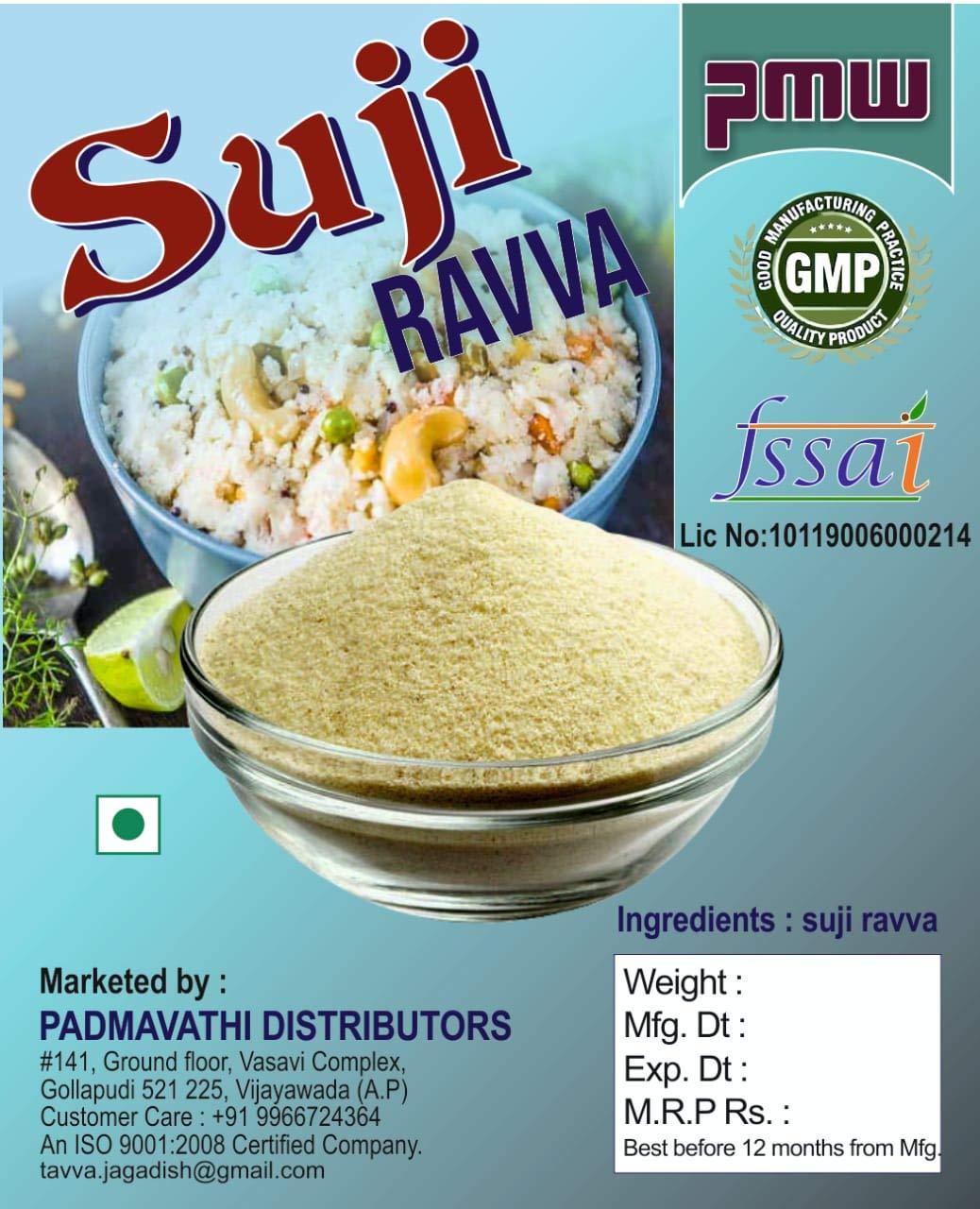 Pmw Pmw - Grade A Quality - Suji Atta - Suji Rava - Bombay Ravva - 1 Kilo