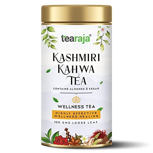 TeaRaja Tearaja Kashmiri Kahwa Green Tea, 100g