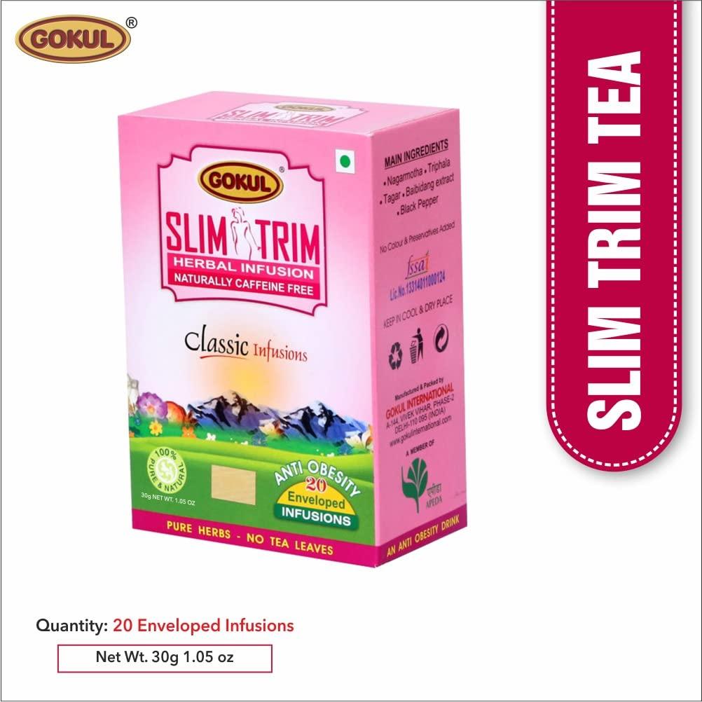 GOKUL Gokul Herbal Tea Gift Pack of Lemon Tea Tea Bag(20 TB), Slim Trim Tea Bag(20 TB), Saffron Rich 250 G