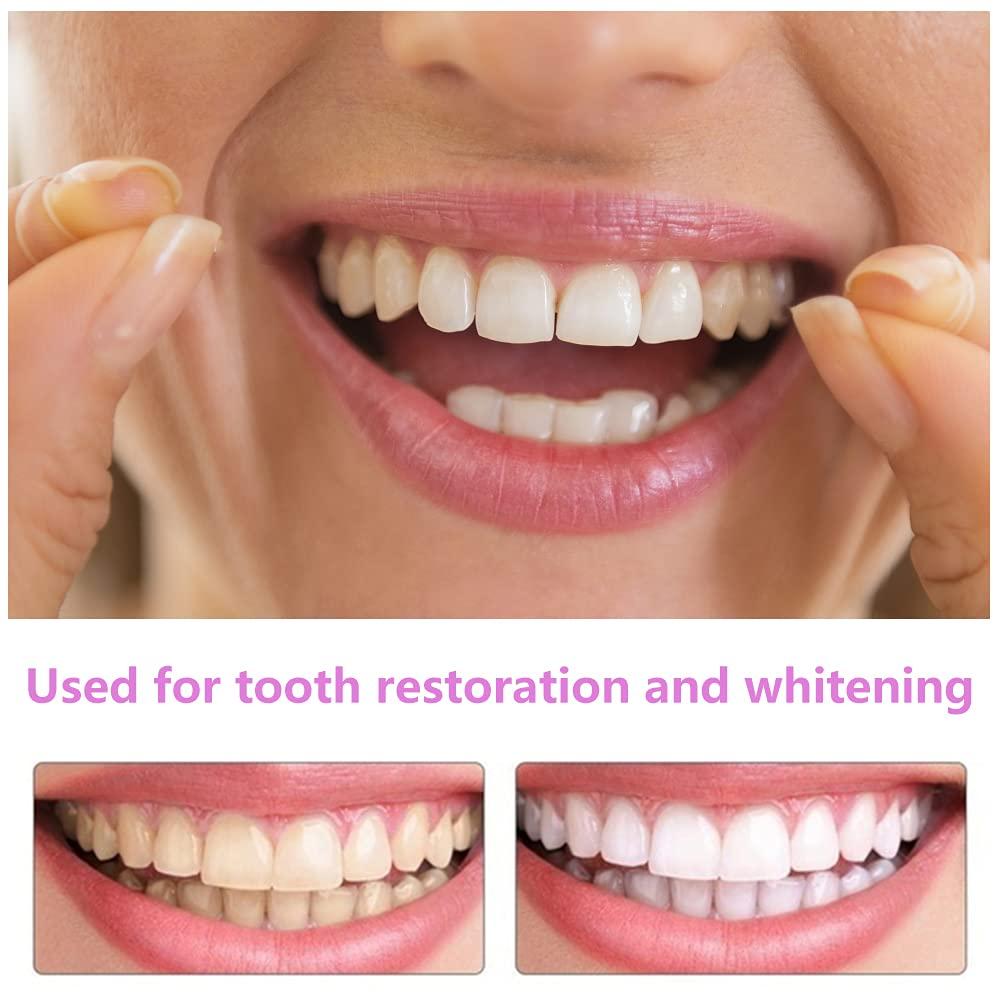 icehao Teeth Brace Cover Instant Smile Teeth Veneers Beautiful Smile Dentures Veneers Fake, Veneers Dentures Socket for Women and Men, Dental Veneers for Temporary Tooth 2pcs Repair