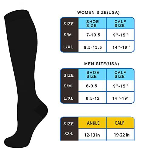 Aoliks Compression Socks for Women & Men Circulation (2021 New)- Best Support for Nurses, Running , Hiking, Travel, Pregnancy