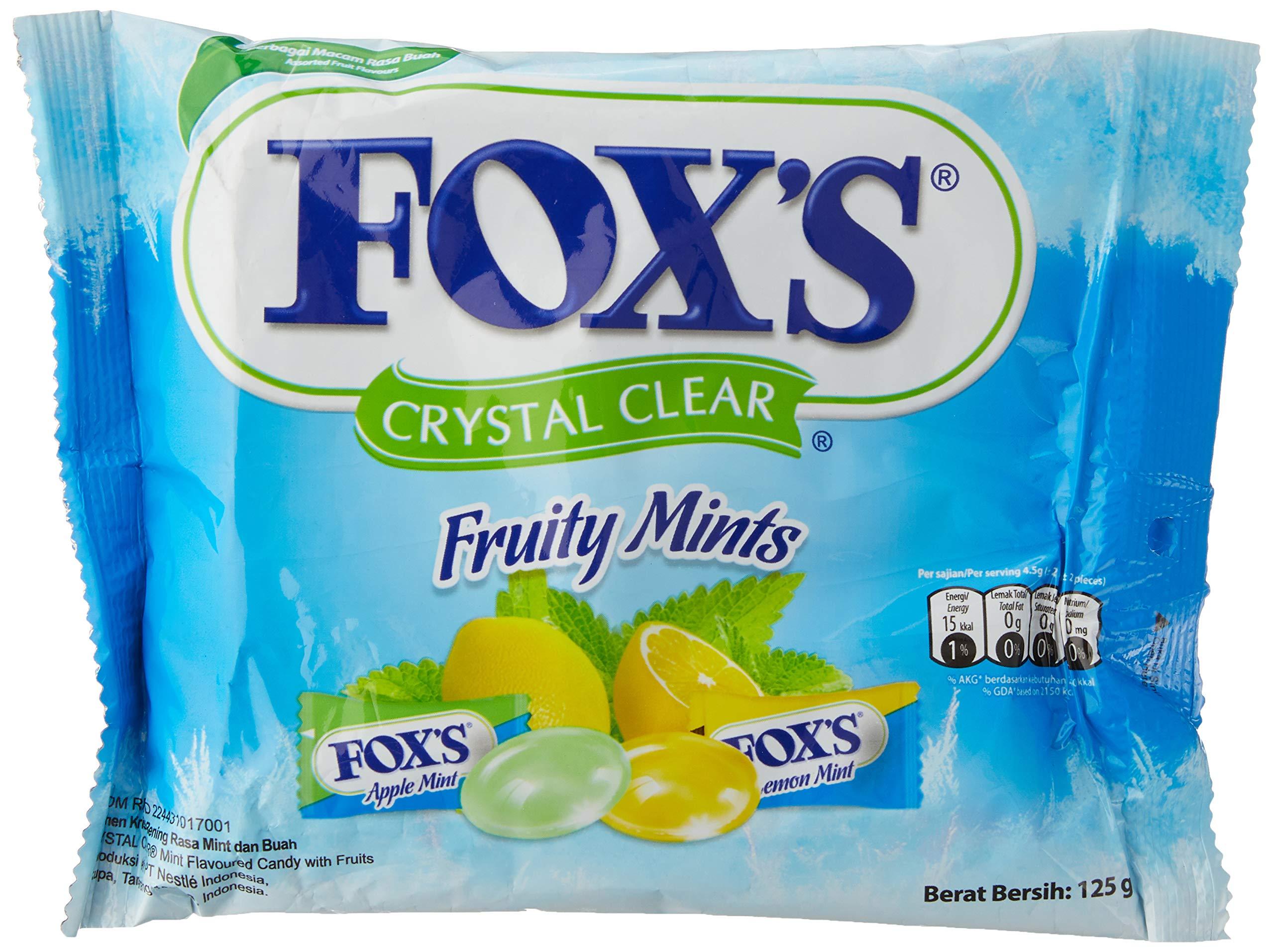 Fox's Fox's Crystal Clear Fruity Mints, 125 g