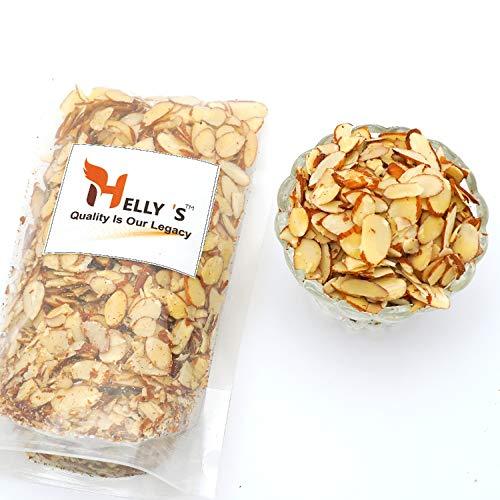 Helly's Helly's Sliced Almond Flakes with Skin (Sliced Badam / California Almonds) | 500 gm | Dry Fruit | for Baking Cookies/Biscuit