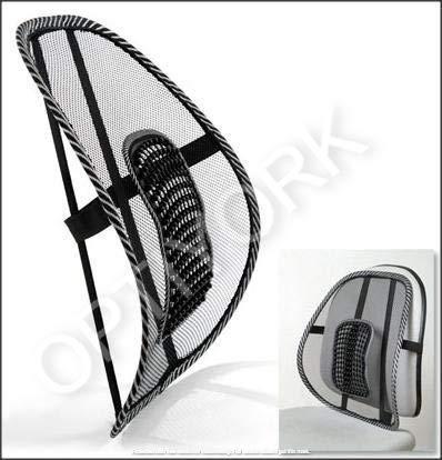 OPTIYORK OPTIYORK Ventilation Back Rest with Lumbar Support Mesh Cushion Pad, Universal Back Lumbar Support Chairs for Office Chair, Home, Car, Seat to Relieve Pain (1)