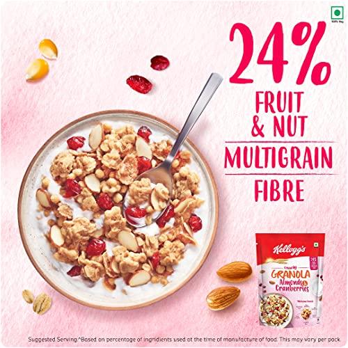 Kellogg's Kellogg's Multigrain Muesli & Granola Promo Pack | Kellogg's Granola Almonds & Cranberries 140g with Kellogg's Muesli 21% Fruits, Nuts & Seeds 750g | Goodness of Cranberries | Source of Fibre