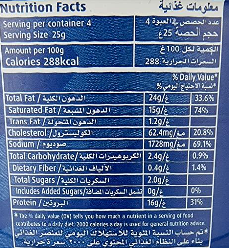 Kraft Kraft Processed Cheddar Cheese Tin, 100 g (Pack of 2)