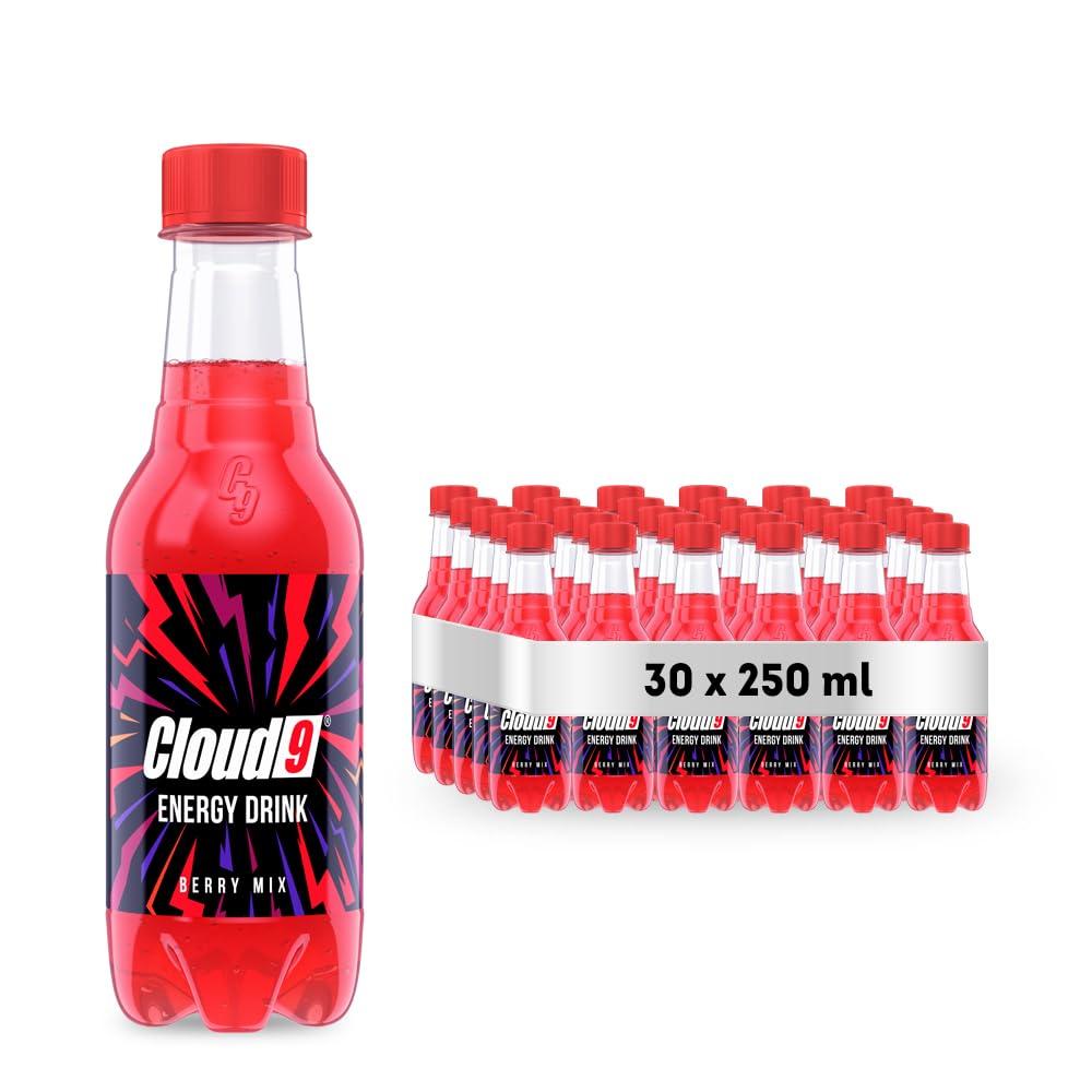 Cloud9 Cloud9 Energy Drink Berry Mix 250ml Bottle - Pack of 30 [Price Including Courier Charges]