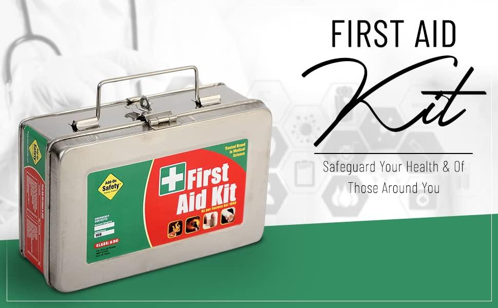 JAYCO First Aid Kit with all items inside/Emergency Medical Kit/First Aid Box for Home Office Factory Industry - Class A Kit in a Stainless Steel Box