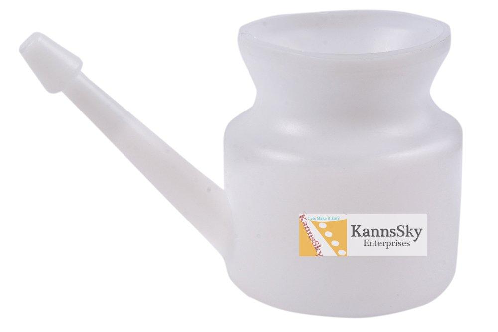 KannsSky KannsSky Plastic Jala Neti Pot - 500 Ml (Milky)