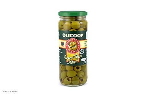 Olicoop Olicoop Green Pitted Olive, 450g, Pack of 2, Produced in Spain