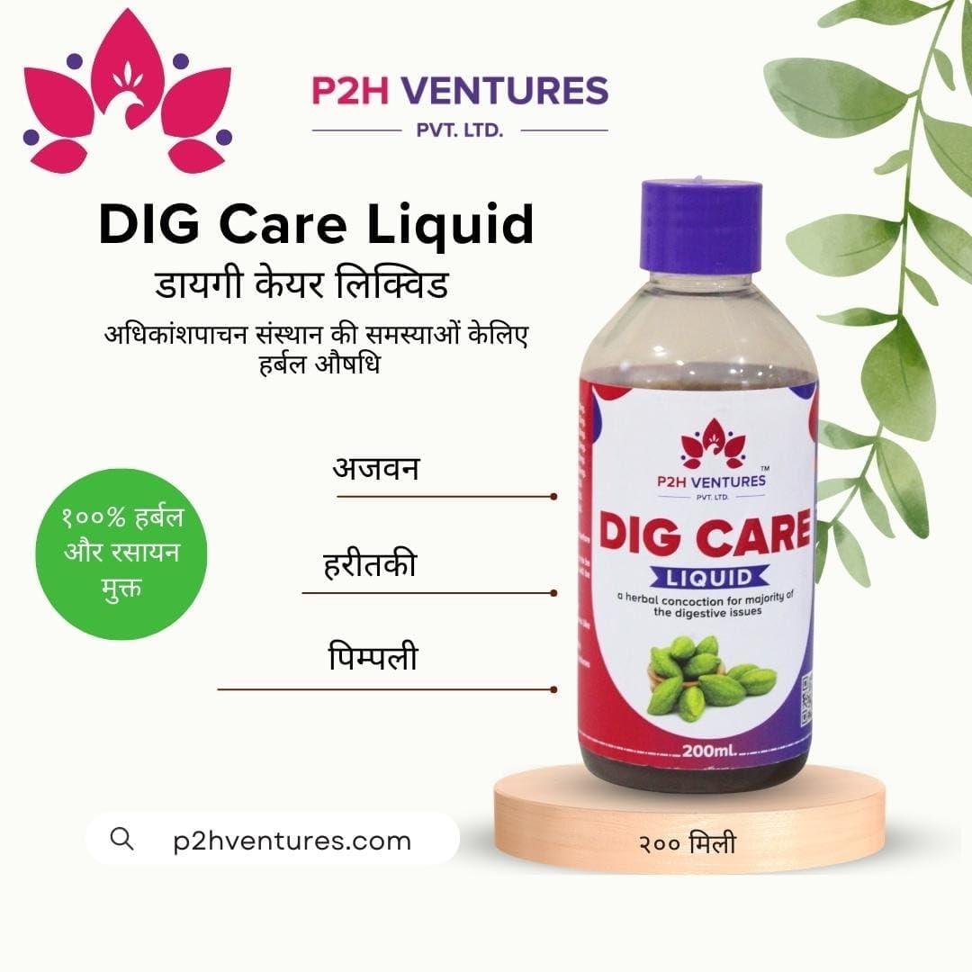 P2H VENTURES DIG Care Liquid | Digestive syrup | Acid Reflux | Nausea