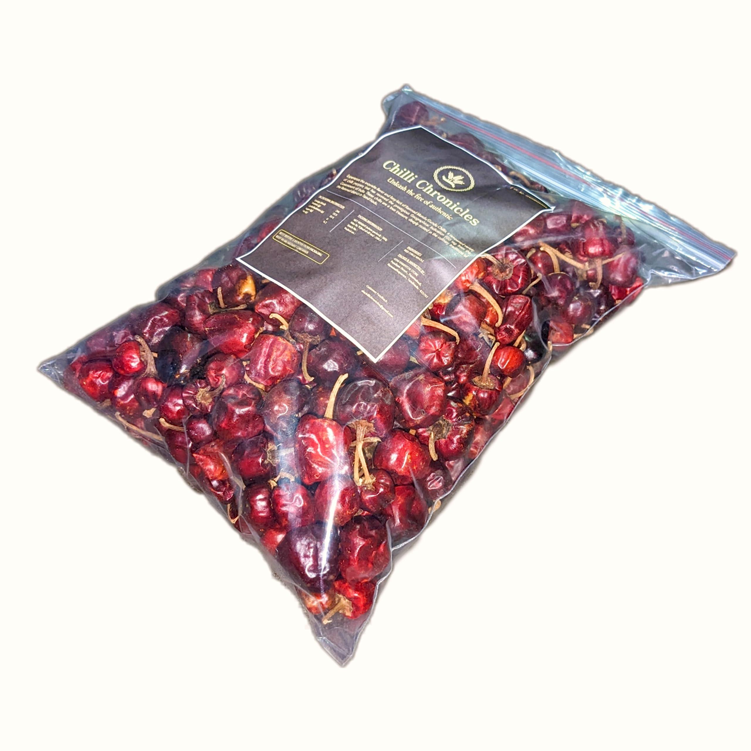 Generic Chilli Chronicles - Ramnad Gundu Chilli - GOL Mirchi - Mundu Chilli - 500g