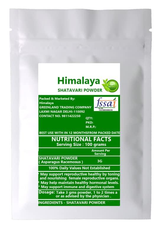 GREENELAND Greeneland Himalaya SHATAVARI POWDER (Asparagus Racemosus) 400 GM