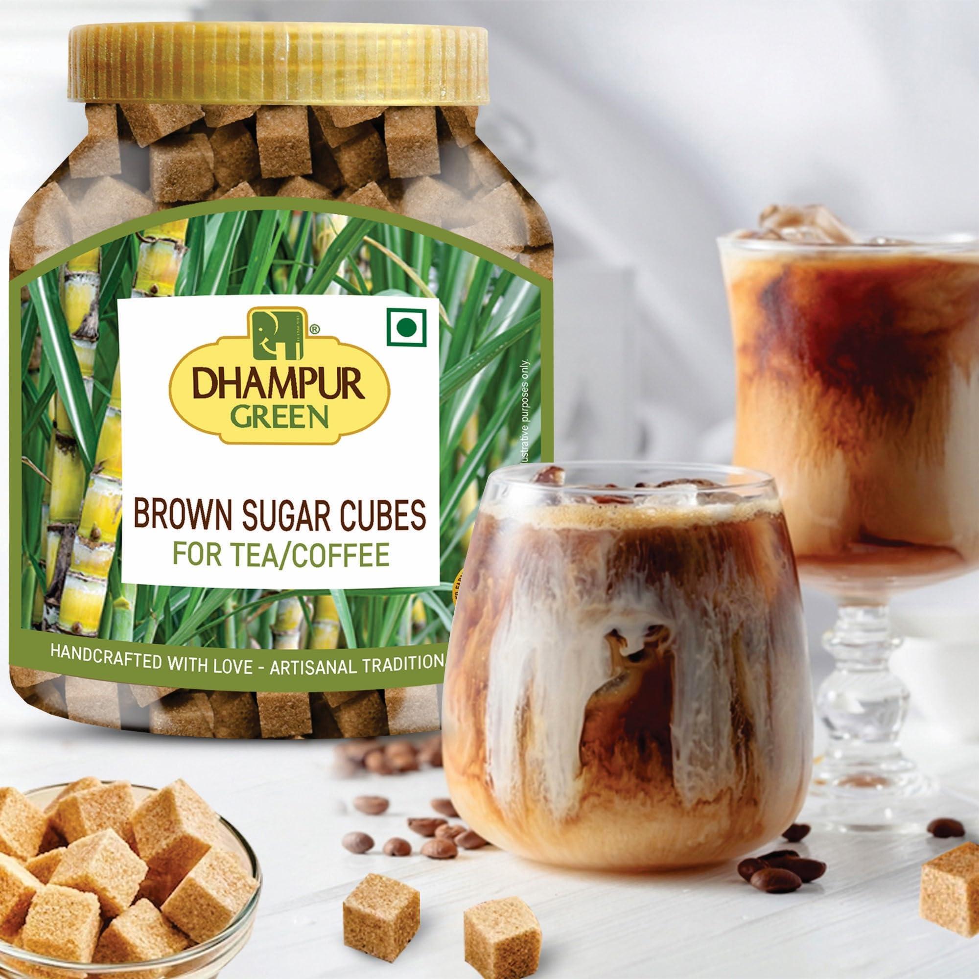 Dhampure Speciality Dhampure Speciality Brown Sugar Cubes | Rough Cut Sugar Cubes, 800G | Sugar Cubes For Tea And Coffee | Sulphurless | No Chemicals