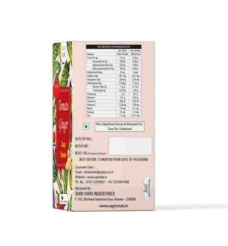 AGRI CLUB Agri Club Instant Tomato Ginger Soup Powder 15 Sachets, Each 15gm