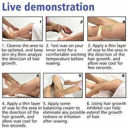 MKSL MKSL Hard Beans Wax With Wooden Stick For Full Body Hair Removal Wax (500 G) Multicolor, Women