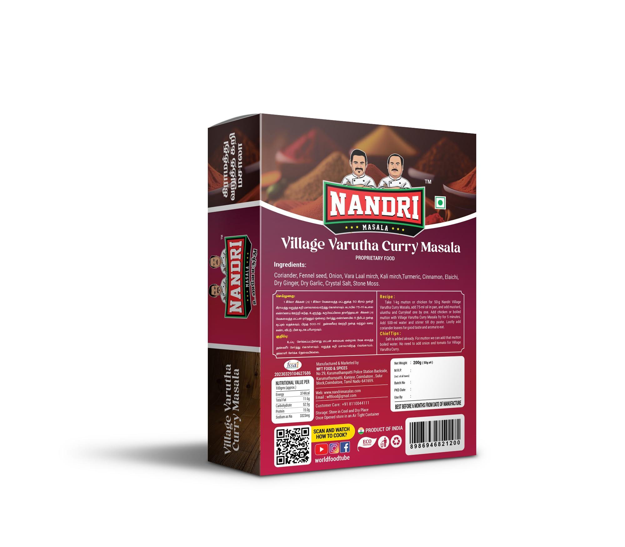 NANDRI NANDRI MASALA Mix Spices Village Varutha Curry Masala (1000G)