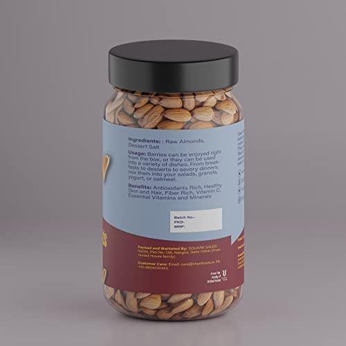 Khari Foods Khari Foods Premium Mamra Giri Almonds, Badam Dry Fruits, Healthy Snacks, High Oil Content, No Mixing / Adulteration (250)
