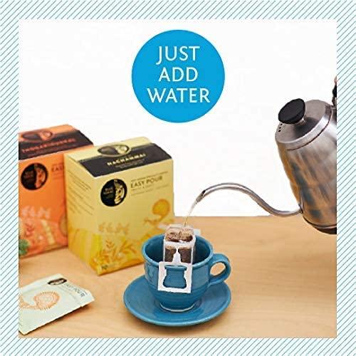 Blue Tokai Coffee Roasters Blue Tokai Coffee Roasters Easy Pour Over Coffee Drip Bags|Attikan Estate|Nutty & Chocolatey | Medium-Dark Roast|Pack of 10 |100% Arabica Specialty Coffee | Ready to Brew in 2min | Just Pour Hot Water